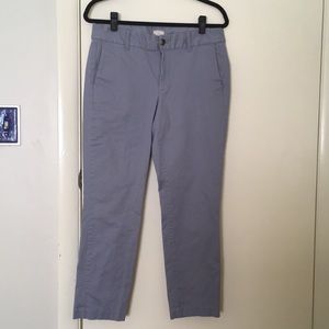 Gray J Crew chinos.